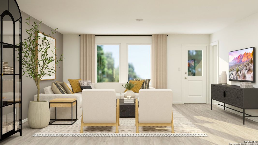 Furnished interior view inside a new home in , Corpus Christi (Image 8).