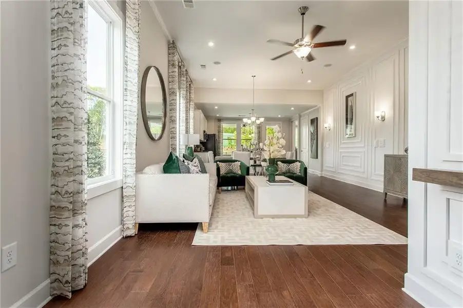 Furnished interior view inside a new home in , Hoschton (Image 11).
