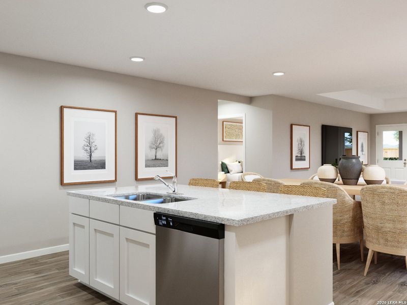 Furnished interior view inside a new home in Cinco Lakes, San Antonio (Image 15).