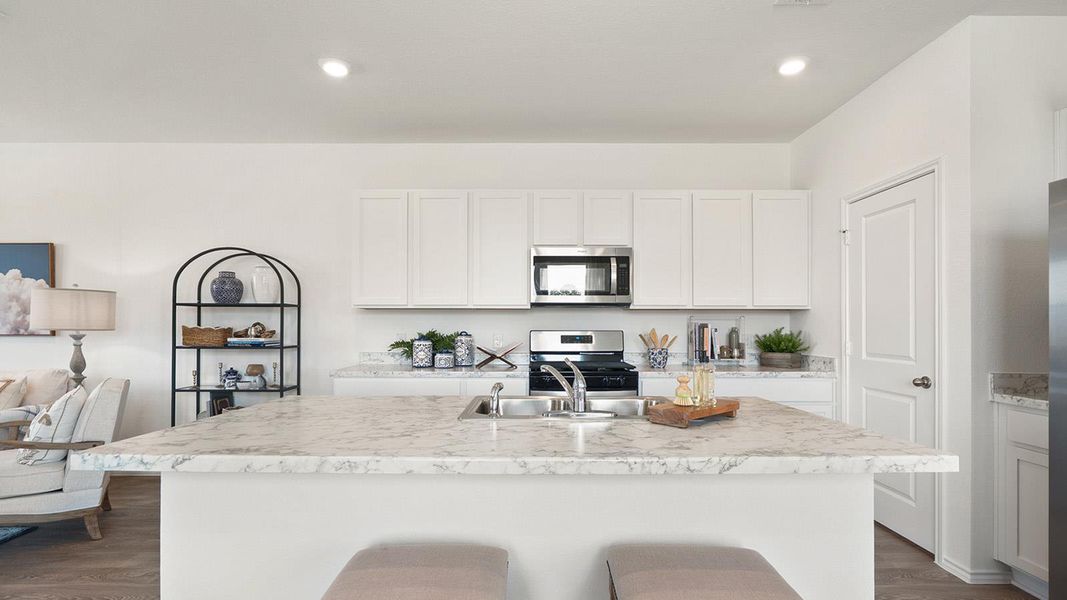 Furnished interior view inside a new home in Valverde, Bastrop (Image 11).
