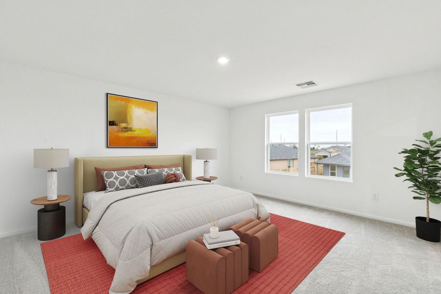 Furnished interior view inside a new home in Windcress, Baytown (Image 14).