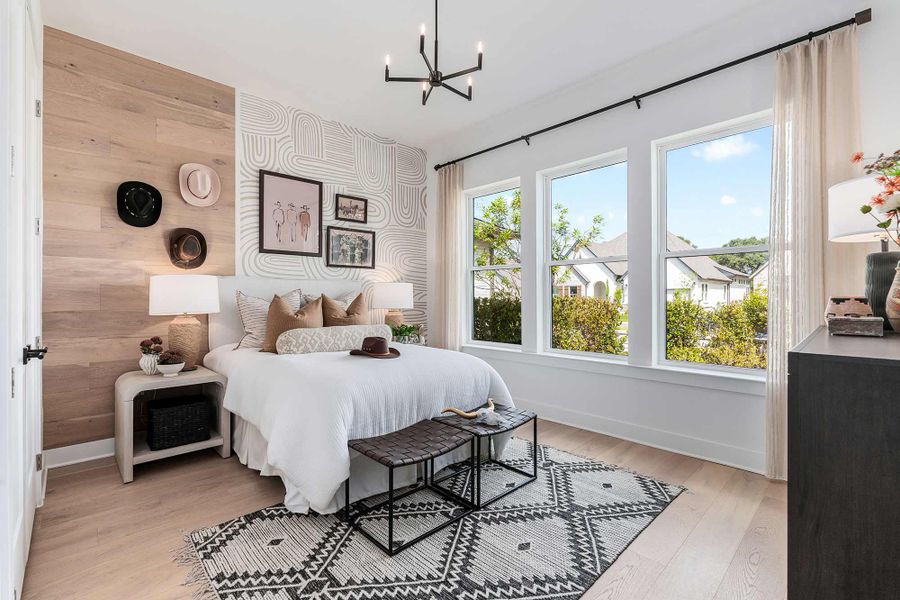 Representative furnished interior of a home built from the The Centeno by David Weekley Homes in Kissing Tree – Vista Series, San Marcos (Image 5).