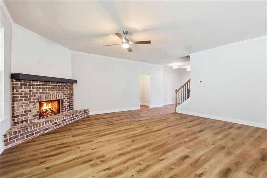 Spacious, unfurnished interior of a new home in Bradley Gin, Monroe (Image 56).