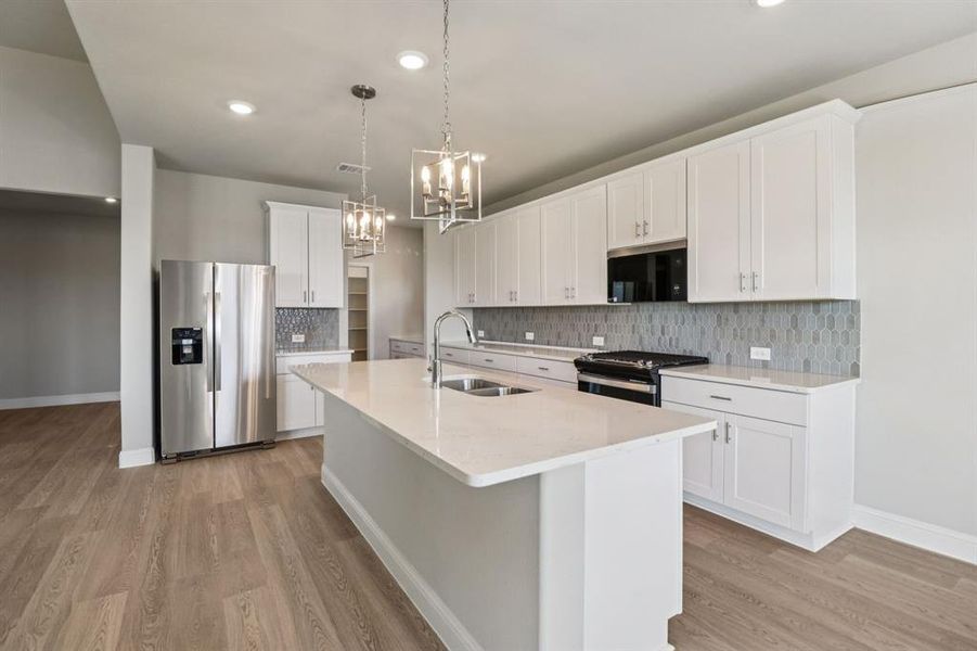 Furnished interior view inside a new home in Lakehaven - Premier Series, Farmersville (Image 7).
