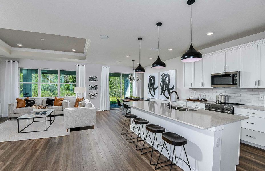 Furnished interior view inside a new home in Tohoqua, Kissimmee (Image 5).