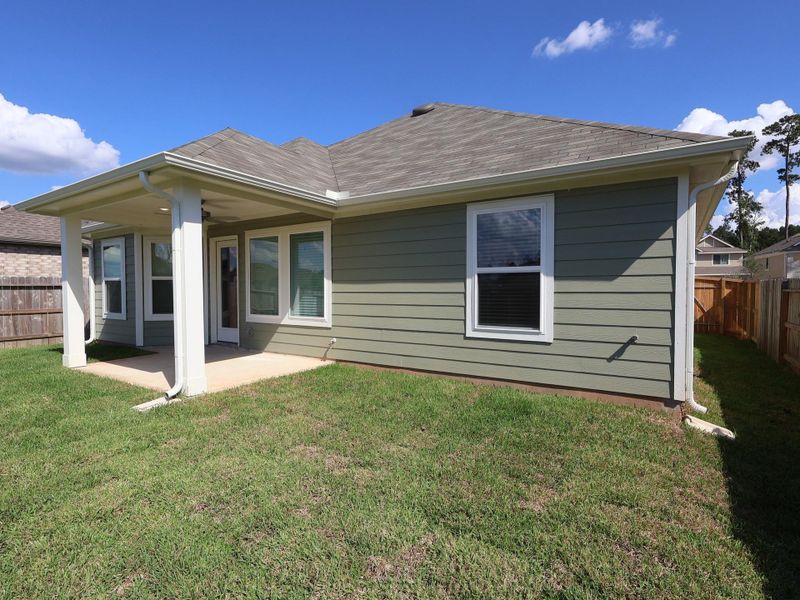 Exterior details and patio area of a home in Moran Ranch, Willis (Image 2). Exterior details and patio area of a home in Moran Ranch, Willis (Image 2).