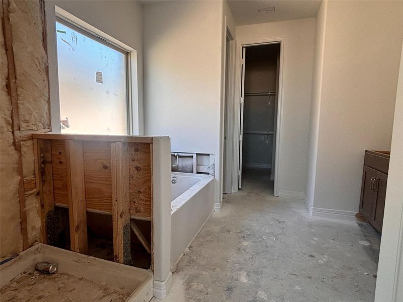 Actual progress of the home.