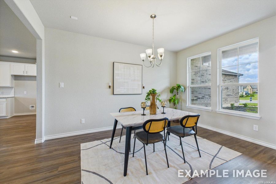 Furnished interior view inside a new home in Potranco Oaks, Castroville (Image 6).