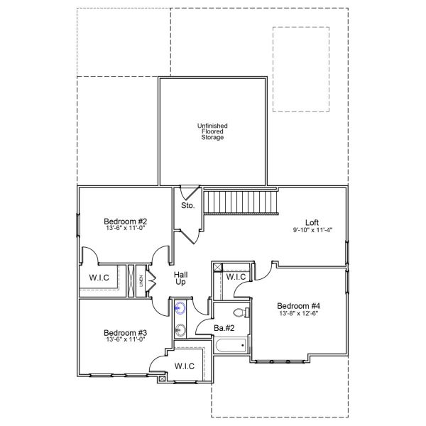 2D floor plan layout of this home in Cottages at Lake Emory, Inman, SC (Image 4). 2D floor plan layout of this home in Cottages at Lake Emory, Inman, SC (Image 4).
