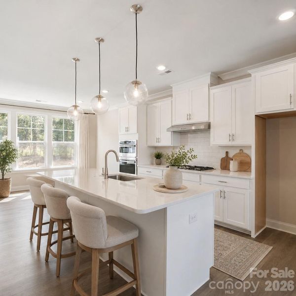 Furnished interior view inside a new home in , Charlotte (Image 12).