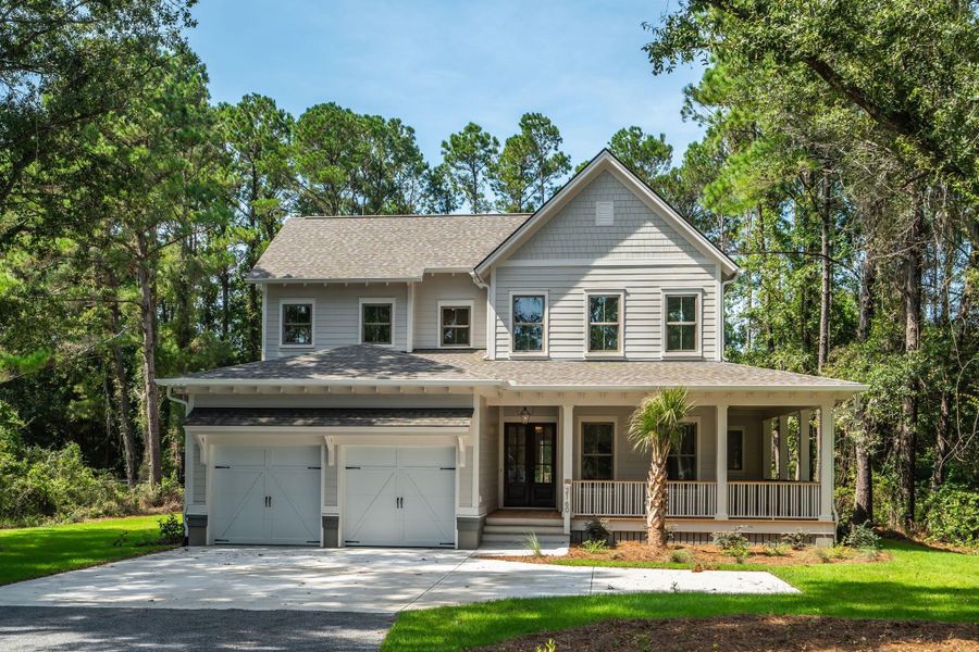 Front exterior of a new home in , Mount Pleasant, SC, highlighting curb appeal (Image 34).