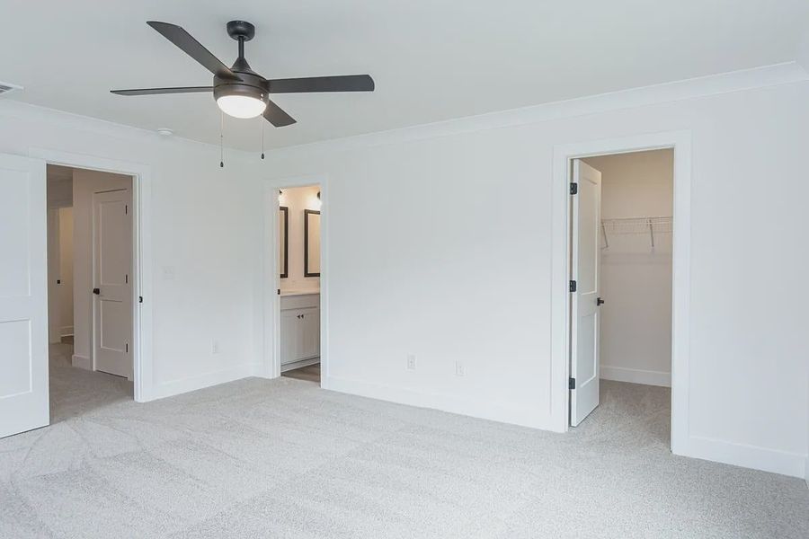 Representative unfurnished interior of a home built from the 1808 Townhome by Adams Homes in Parkstone Place Townhomes, Roebuck (Image 15). Representative unfurnished interior of a home built from the 1808 Townhome by Adams Homes in Parkstone Place Townhomes, Roebuck (Image 15).