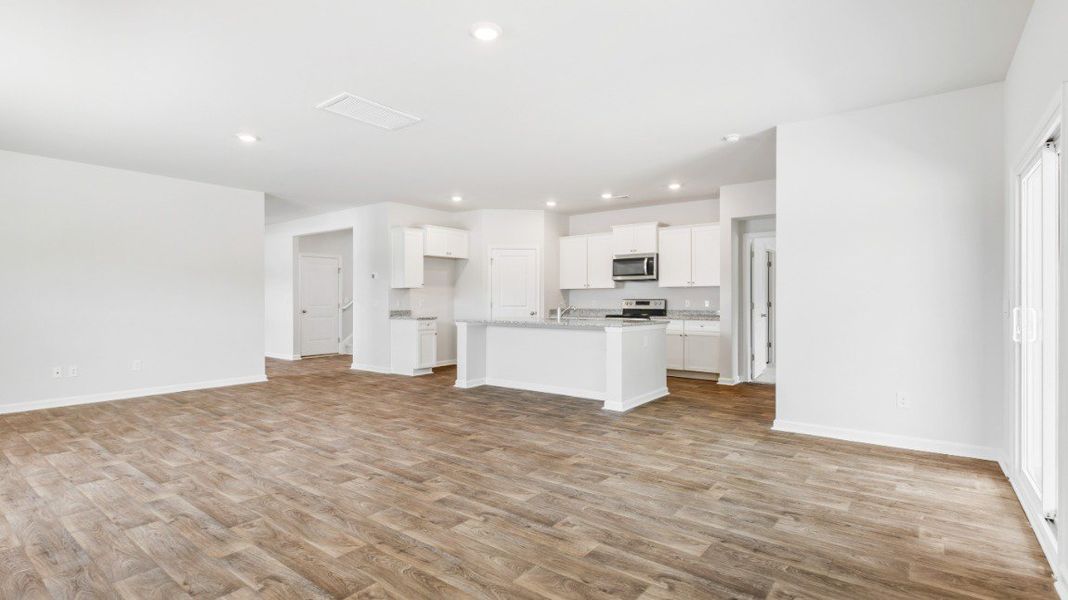 Representative unfurnished interior of a home built from the CANTEY by D.R. Horton in Rivers Reach, Yemassee (Image 12).