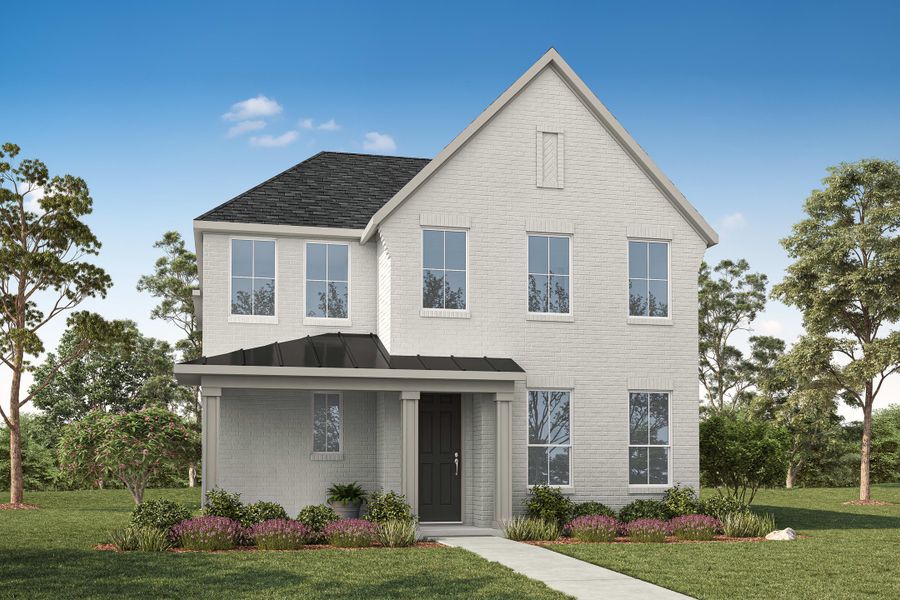 Representative exterior photo of a completed home built from the Sorrel by Tri Pointe Homes in Painted Tree, McKinney, TX (Image 16).
