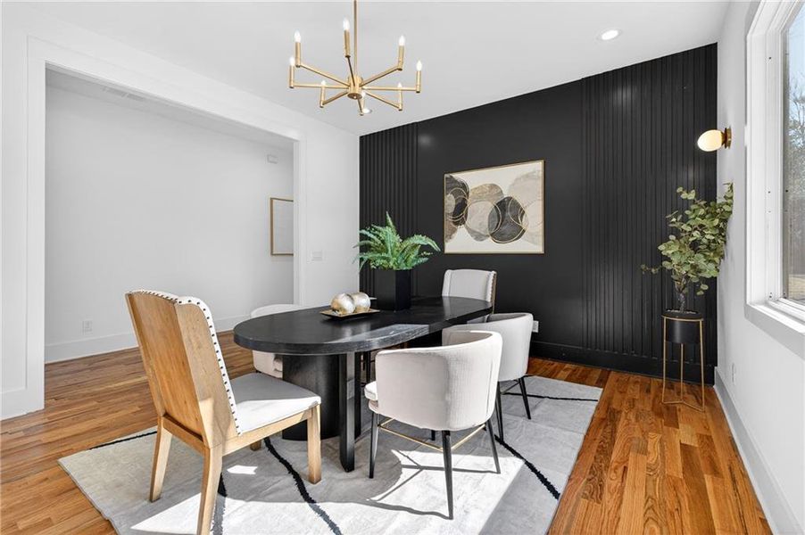 Furnished interior view inside a new home in , Atlanta (Image 43).