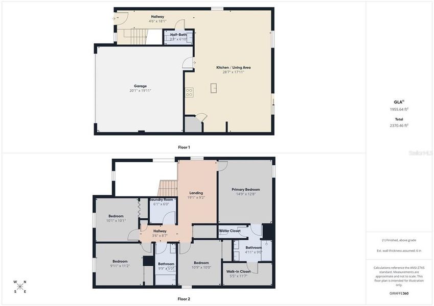 2D floor plan layout of this home in Two Rivers, Zephyrhills, FL (Image 5).