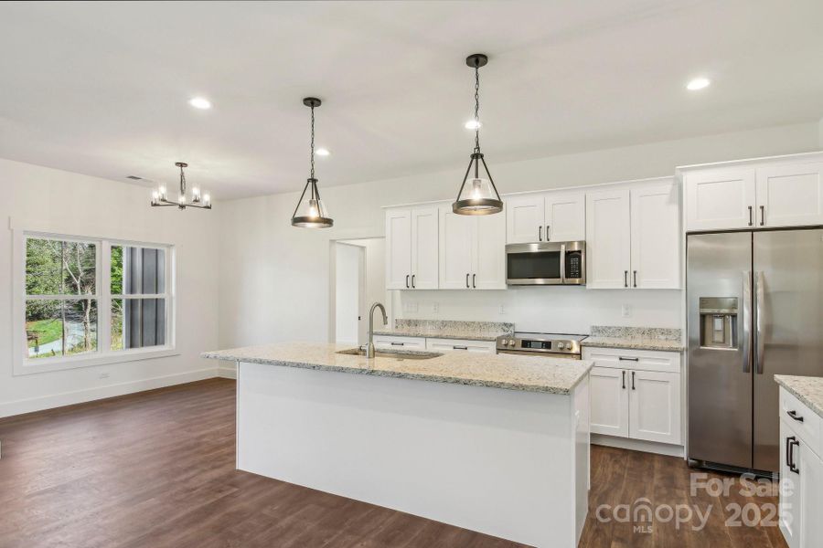 Furnished interior view inside a new home in , Hendersonville (Image 9).
