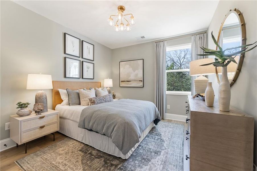 Furnished interior view inside a new home in , Dallas (Image 7).