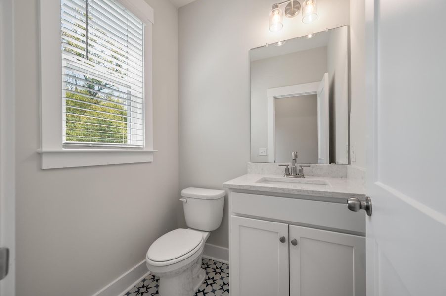 Furnished interior view inside a new home in The Bluffs at Pinefield Townhomes, Charleston (Image 9).