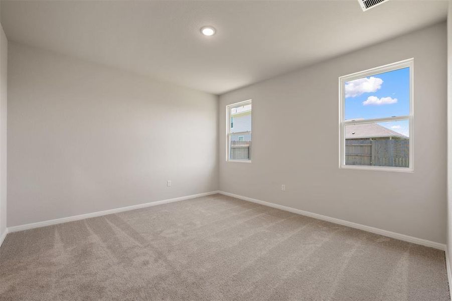 Spacious, unfurnished interior of a new home in The Colony, Bastrop (Image 34). Spacious, unfurnished interior of a new home in The Colony, Bastrop (Image 34).