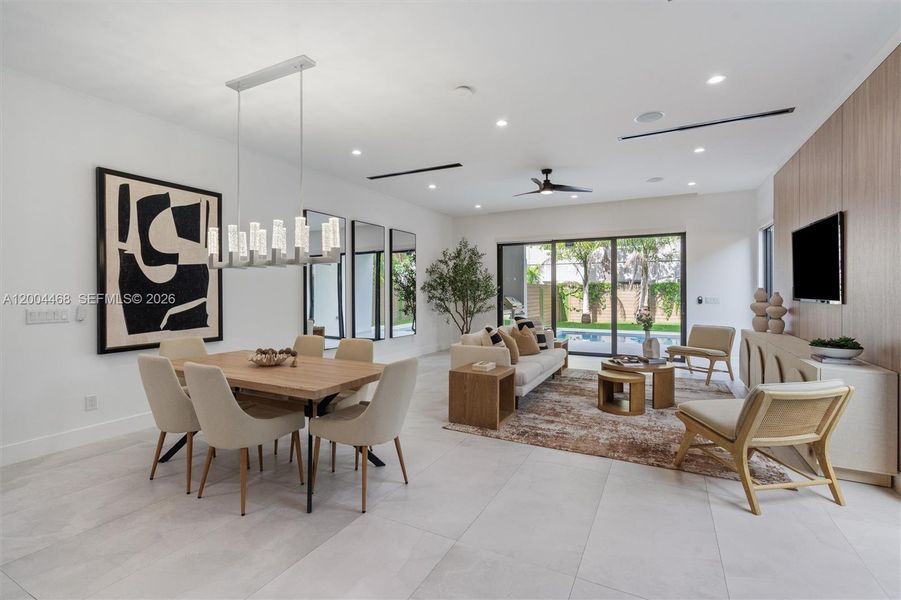 Furnished interior view inside a new home in , Fort Lauderdale (Image 9).