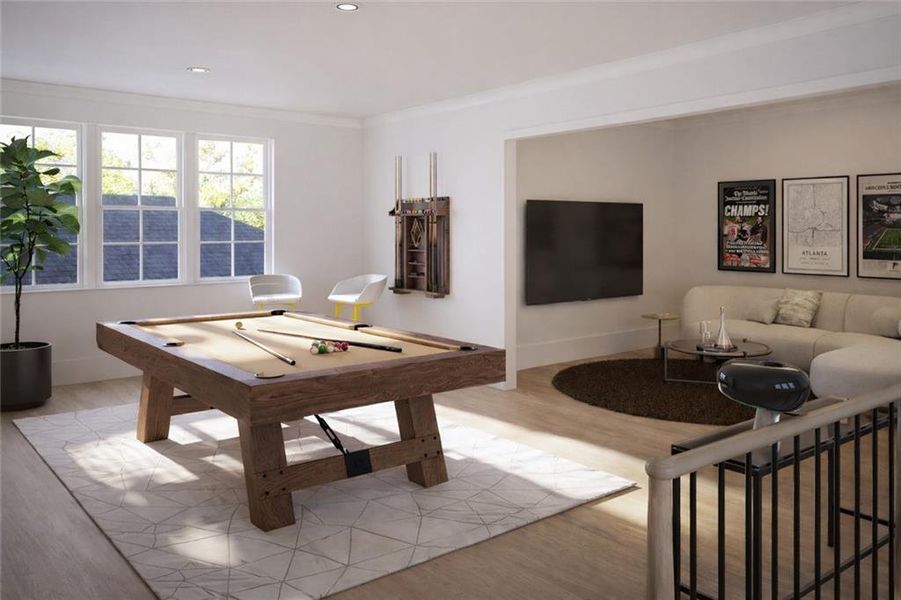 Furnished interior view inside a new home in , Atlanta (Image 7).