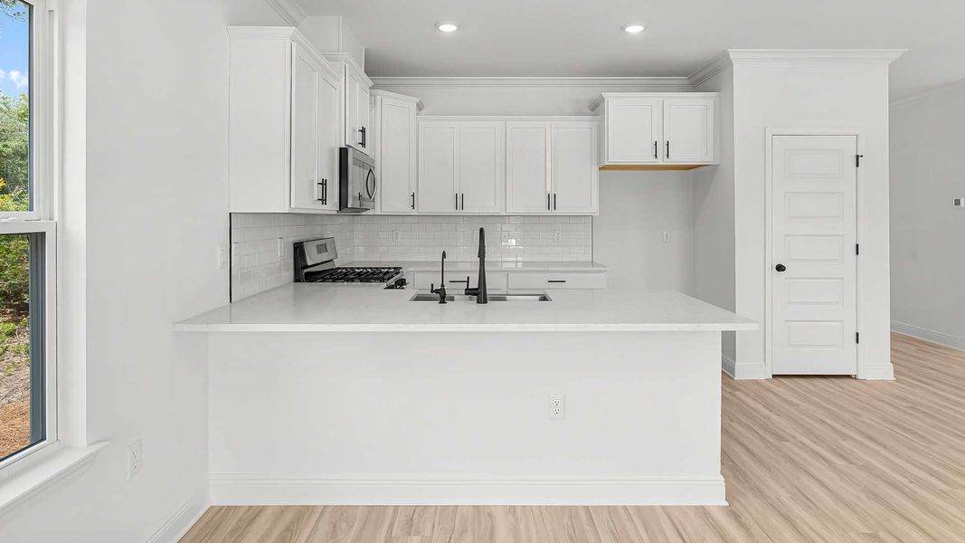 Furnished interior view inside a new home in Sanctuary Beach, Panama City Beach (Image 6).