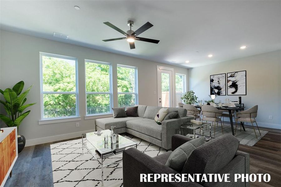 The perfect family room for your perfect family!  REPRESENTATIVE PHOTO VIRTUALLY STAGED