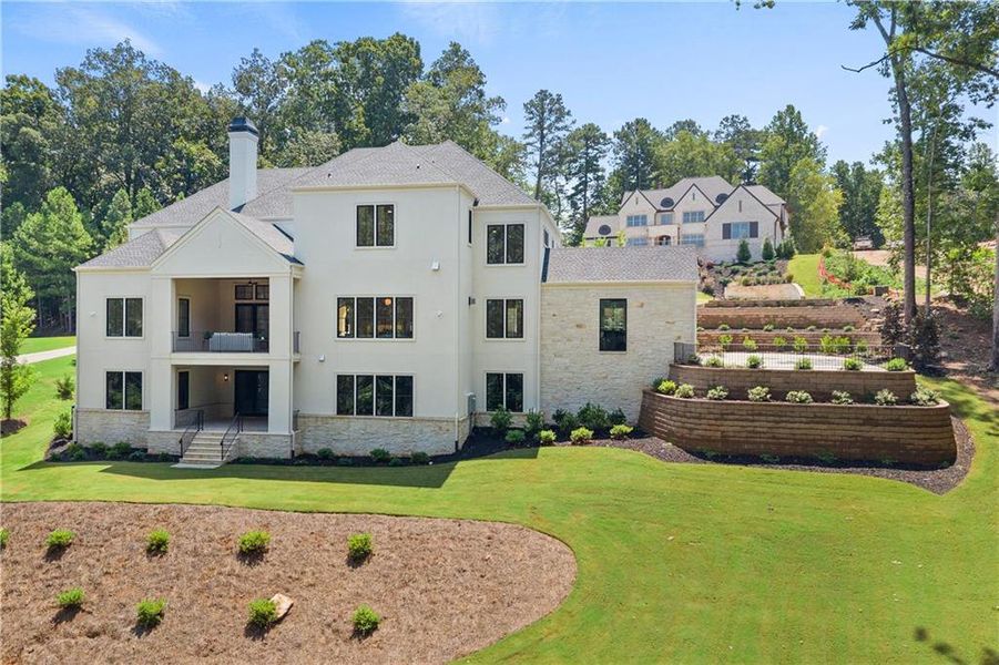 Front exterior of a new home in , Alpharetta, GA, highlighting curb appeal (Image 27).