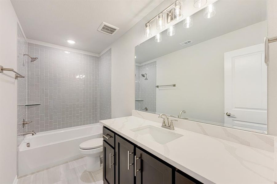 Furnished interior view inside a new home in Hayes Crossing, Midlothian (Image 14).