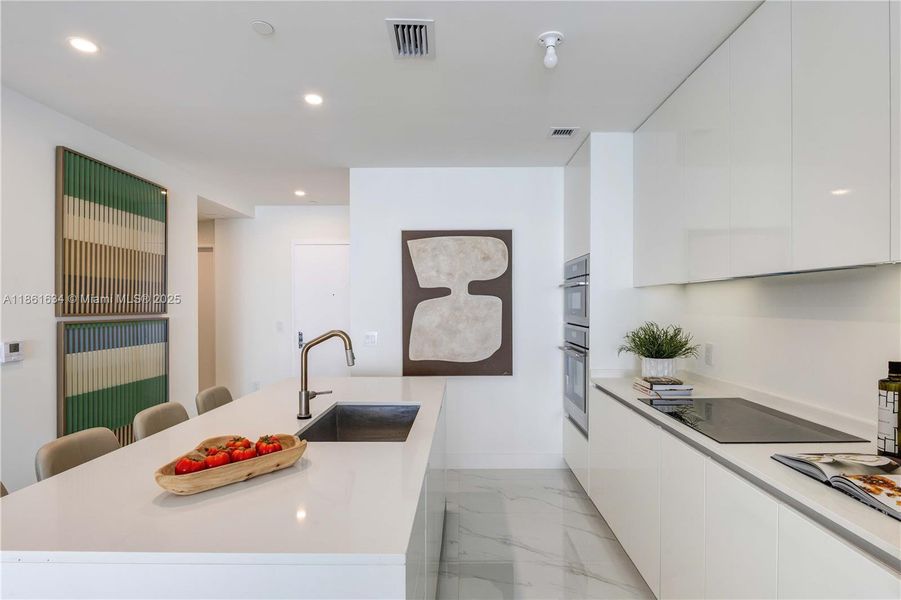 Furnished interior view inside a new home in , Miami (Image 3).