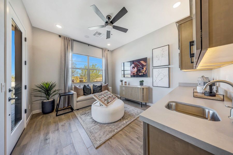 Furnished interior view inside a new home in Miravida, Surprise (Image 34). Furnished interior view inside a new home in Miravida, Surprise (Image 34).