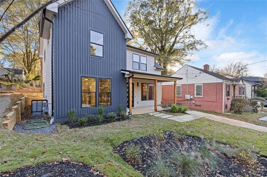 Exterior details and patio area of a home in , Atlanta (Image 29). Exterior details and patio area of a home in , Atlanta (Image 29).