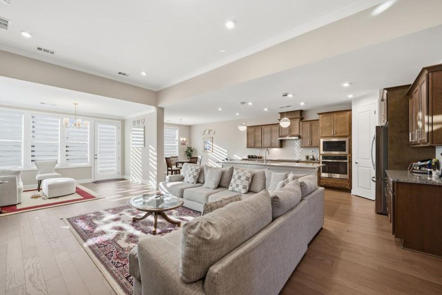 Furnished interior view inside a new home in , Hoschton (Image 6).