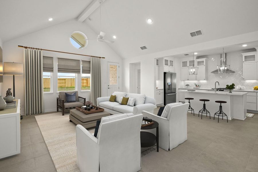 Bright and airy living area (*Photo not of actual home and used for illustration purposes only.)