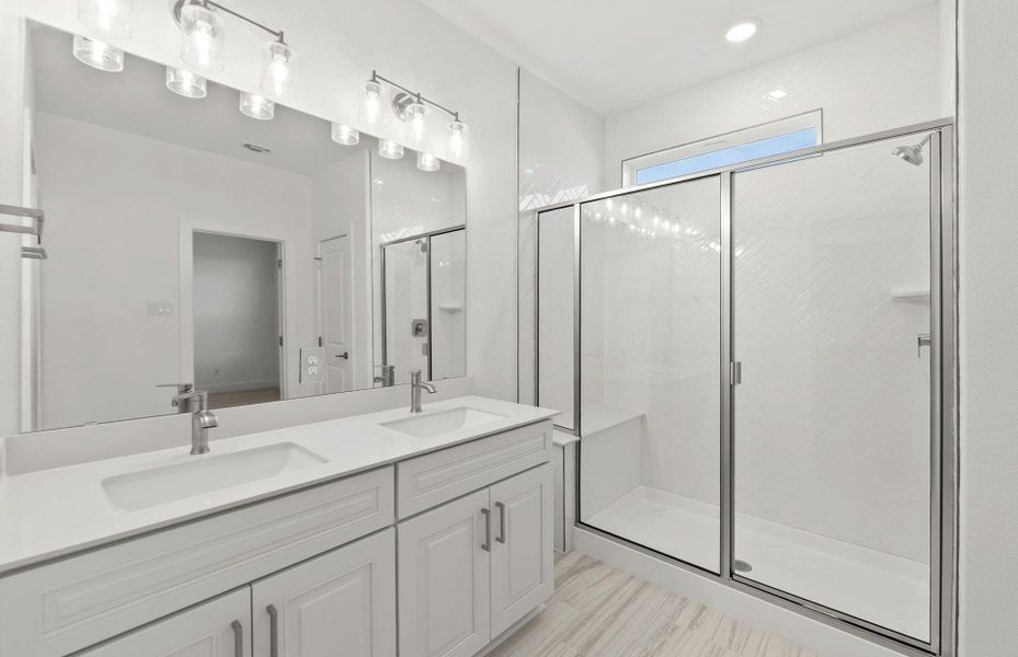 Furnished interior view inside a new home in Northpoint at Old Settlers, Round Rock (Image 6). Furnished interior view inside a new home in Northpoint at Old Settlers, Round Rock (Image 6).