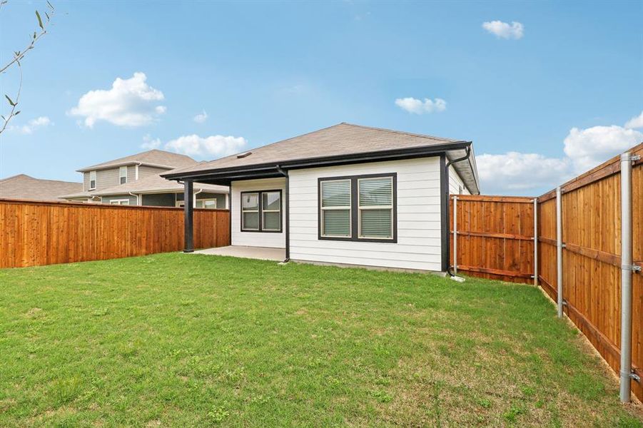 Exterior details and patio area of a home in Lakehaven - Spring Series, Farmersville (Image 4).