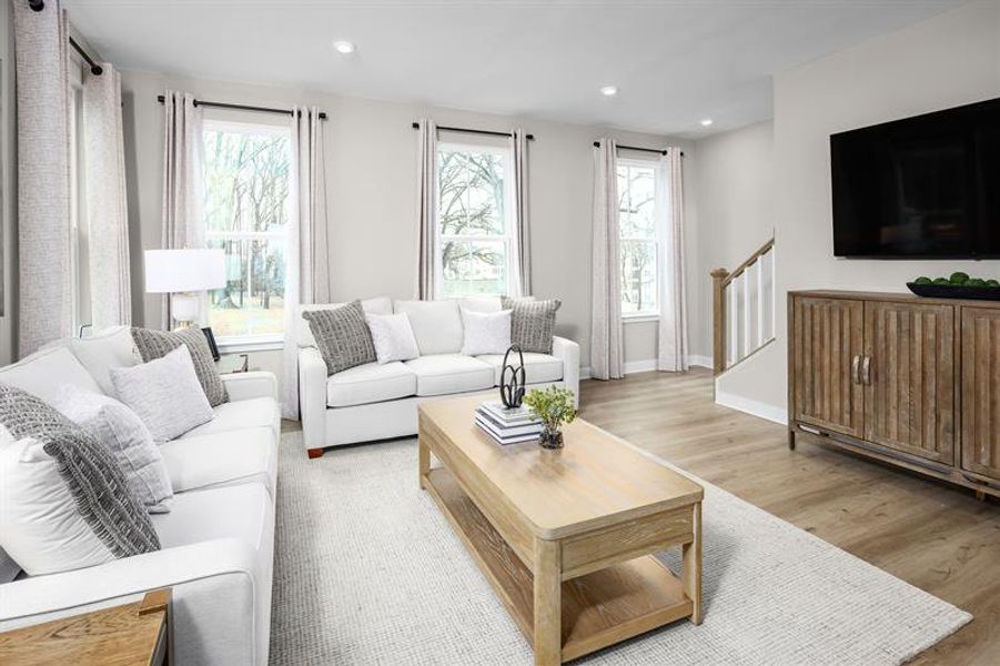 Furnished interior view inside a new home in Edenbrook, Charlotte (Image 7).