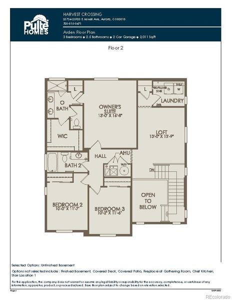 Second Level Floorplan