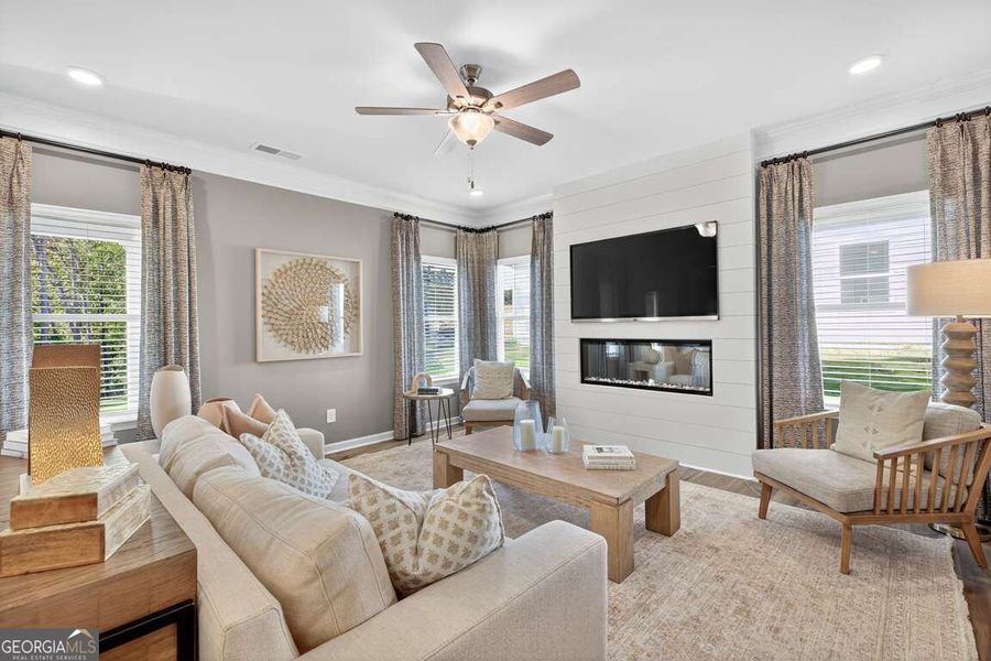 Furnished interior view inside a new home in Cobblestone Crossing Commons, Byron (Image 15). Furnished interior view inside a new home in Cobblestone Crossing Commons, Byron (Image 15).