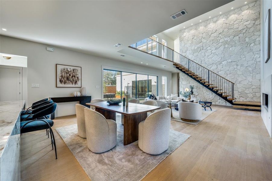 Furnished interior view inside a new home in , Dallas (Image 15).