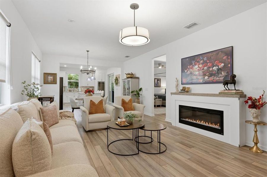 Furnished interior view inside a new home in Del Webb BayView, Parrish (Image 8). Furnished interior view inside a new home in Del Webb BayView, Parrish (Image 8).