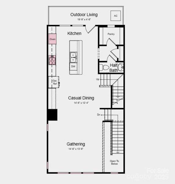 Main Level Floor Plan - Additional highlights include: owner's suite shower with a built-in ledge, and gourmet kitchen