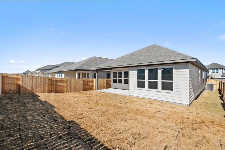 Exterior details and patio area of a home in Park Central, Georgetown (Image 4).