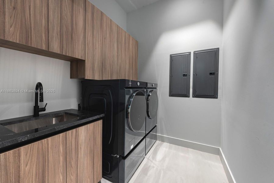 Furnished interior view inside a new home in , Miami Shores (Image 8).