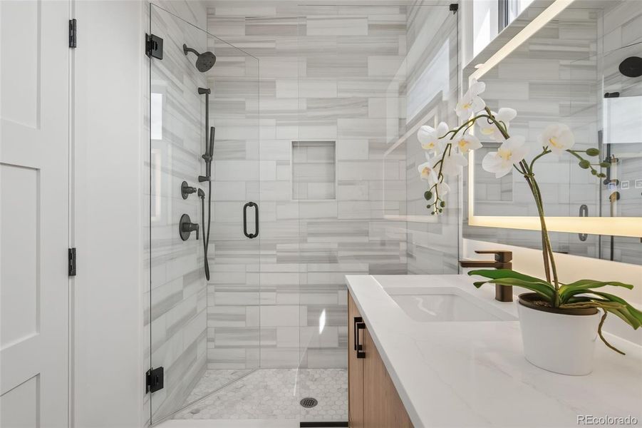 Furnished interior view inside a new home in , Denver (Image 24).