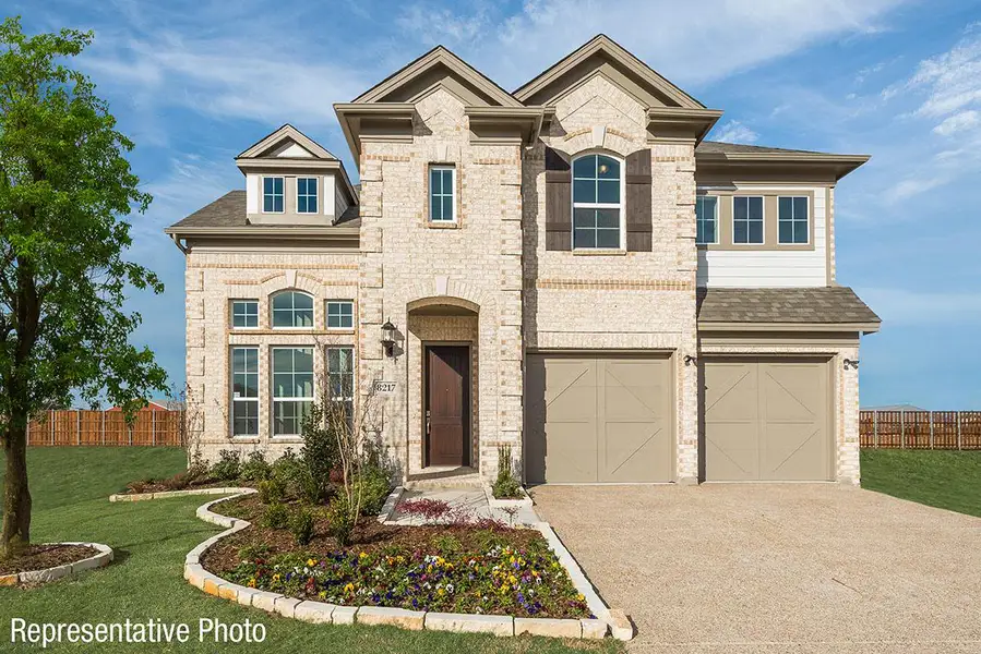 Representative exterior photo of a completed home built from the Alexandria II by Grand Homes in Grand Oaks, Celina, TX (Image 19).