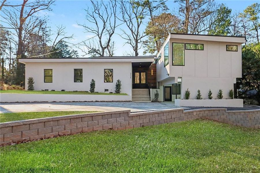 Exterior details and patio area of a home in , Atlanta (Image 2). Exterior details and patio area of a home in , Atlanta (Image 2).