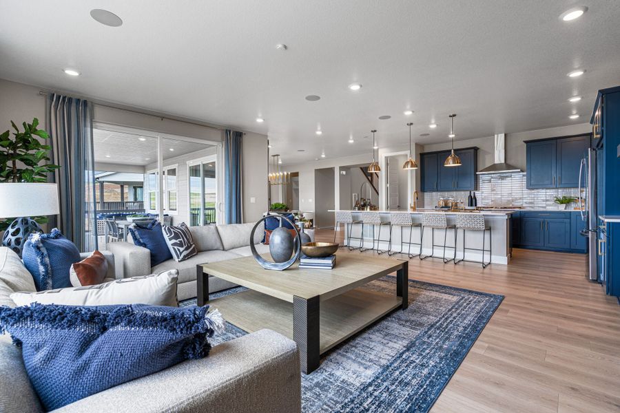Furnished interior view inside a new home in Trailstone, Arvada (Image 17).