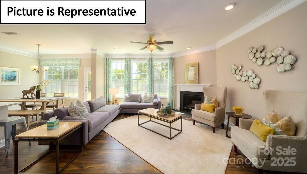 Furnished interior view inside a new home in Sylvan Creek, Denver (Image 31).